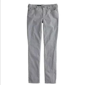 J.Crew Reid corduroy skinny pants 27 petite gray